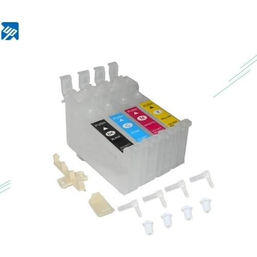 4pcs Empty CISS Cartridges for epson WF-3620 WF-3640 WF-7610 WF-7620 WF-7110 WF-7710 WF-7720 WF-7210 ink cartridge