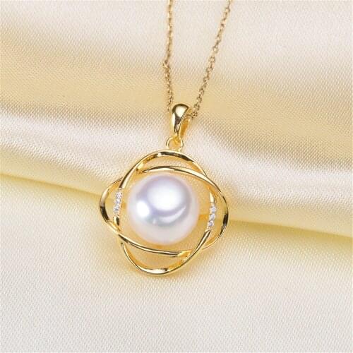 925 Silver Half Hole Eye Pins Beads End Caps Top Drilled Pendant Bails Connector For DIY Jewelry Accessories No Pearl No Chain