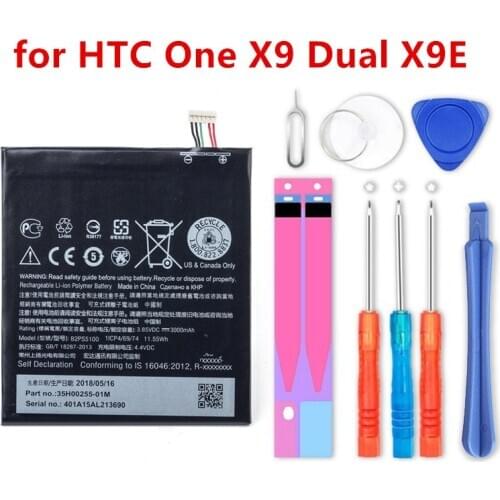 Battery for HTC One X9 Dual X9E E56ML X9u 3000mAh B2PS5100 Desire 10 pro D10W D820U D820S D820T 826D 826W