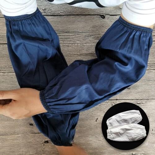 White cotton sleeve sleeveless sleeve sleeve protective sleeve cover food canteen restaurant sanitary protective sleeve cover