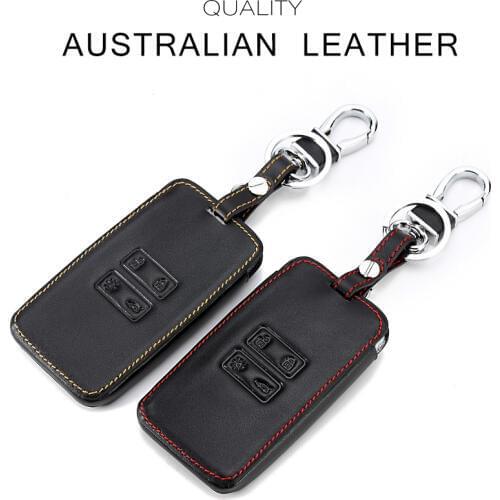Key Case For Car Leather 4 Buttons KEY COVER For Renault Koleos Kadjar Scenic Megane Sandero Car Key Cover With Keychain