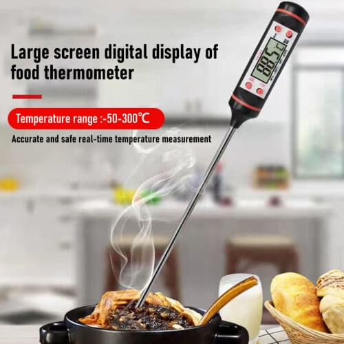 Digital Thermometer Cooking Food Kitchen BBQ Probe Water Milk Oil Liquid Oven Digital Temperaure Sensor Meter Thermocouple Tools