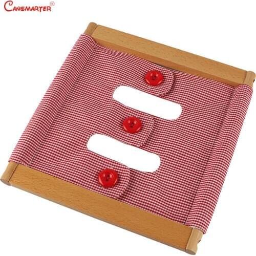 Infant Toddler Dressing Frame Beech Wooden Montessori Toys Boys Buttons Zipper Exercises Baby Box Games Educational Toy LT076-3