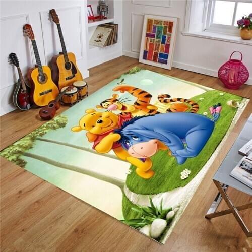 Disney Kids Play Mat 160x80 CM Cartoon Non-slip Rug Children Room Carpet Nordic Girl Bedroom Living Room Blanket Baby Game Mat