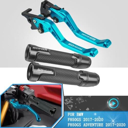 For BMW F850GS F 850GS ADVENTURE 2017 2018 2019 2020 Motorcycle Adjustable Brake Clutch Lever Handle Grips Handlebars F 850 GS