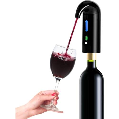 Electric Wine Aerator Portable Pourer Instant Wine Decanter Dispenser Pump One-Touch Automatic USB Rechargeable