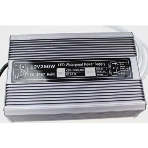 Good Sale DC 12V 250W waterproof led driver Access control driver adapter led light transformer 21A power charger for leds