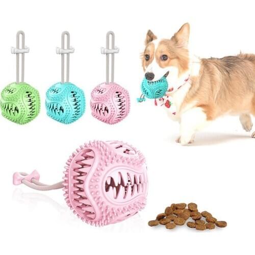 Pet Toy Pet Food Ball ToothBrush Chew Toy Tumbler Style Pet Dog Interactive Toy Dog Food Dispening Toy