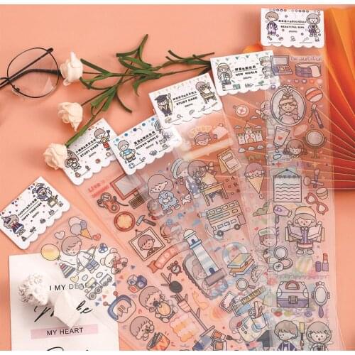 Kawaii Scrapbooking Washi Tape Cute Decorative Masking Tape Journal Diary Stickers Korean Stationery 004