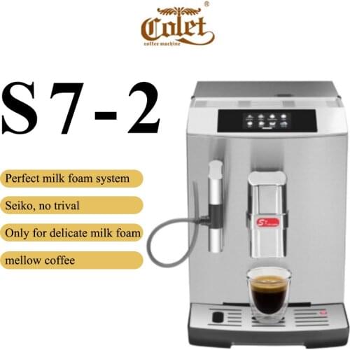 Calet S7-2 touch screen fancy one-button automatic coffee machine consumer and commercial foaming grinder one machine