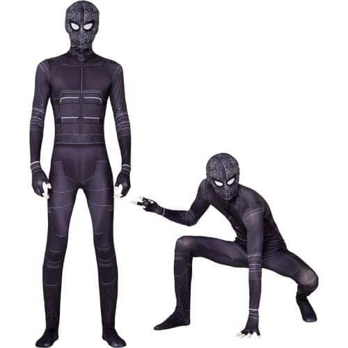Adult Kids Spider Iron Bay Costume Far From Home Peter Parker Cosplay Halloween Costume Zentai Superhero Bodysuit Suit Jumpsuit