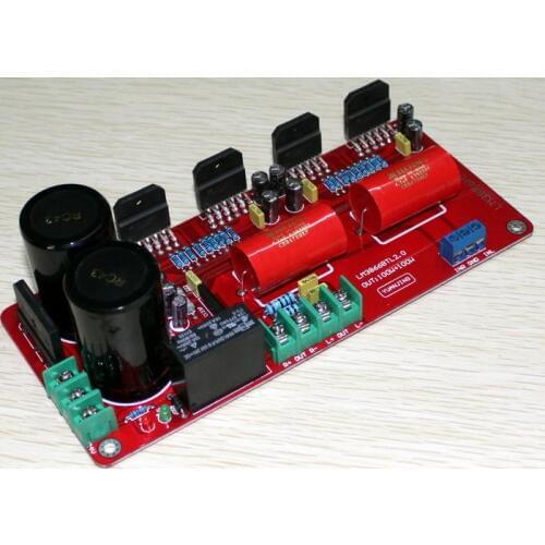 LM3886 BTL 2.0 channel power amp board/2*100W pre /Stage amplifier board/Using C1237 BTL speaker protection circuit
