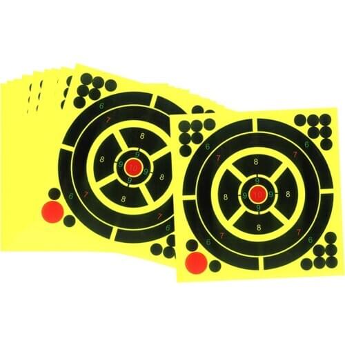 Lots 10 Self-Adhesive Shooting Targets 8x8inch Paper Target Gun Range Paster