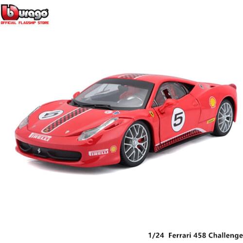 Bburago 1:24 Ferrari 458 CHALLENGE Alloy Luxury Vehicle Diecast Cars Model Toy Collection Gift