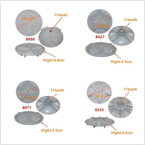 11 Teeth Diameter 32.3cm Washing Machine Pulsator Replacement Part Wave Plate Pulsator