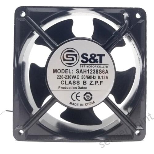 Original S&T 12038 220V 0.13A SAH1238S6A 12CM/cm Chassis Cabinet Fans
