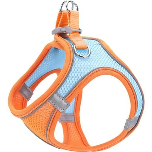 Cat Collar Necklace For Small Dogs Cats Pets Accessories Reflective Vest Puppy Cat Leash Traction Rope Dog Walking Straps Set