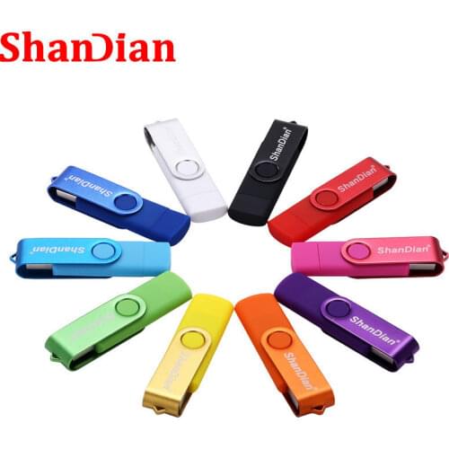 SHANDIAN USB flash drive OTG high Speed drive 64 GB 32 GB 16 GB 8 GB 4GB external storage double Application Micro USB Stick
