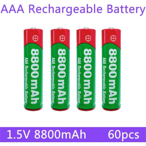 New 1.5V AAA rechargeable battery 8800mAh AAA 1.5V New Alkaline Rechargeable battery for led light toy MP3 long life