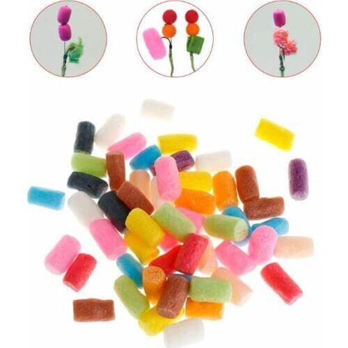 50pcs PVA Coloured Nuggets Fishing Water Soluble PVA Foam Up Carp Rig Tackle Accessories Carp Rig Tackle Accessories