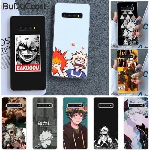 Riccu Anime Katsuki Bakugou Phone Case for Samsung S9 plus S5 S6 S7 edge S8 S10 plus