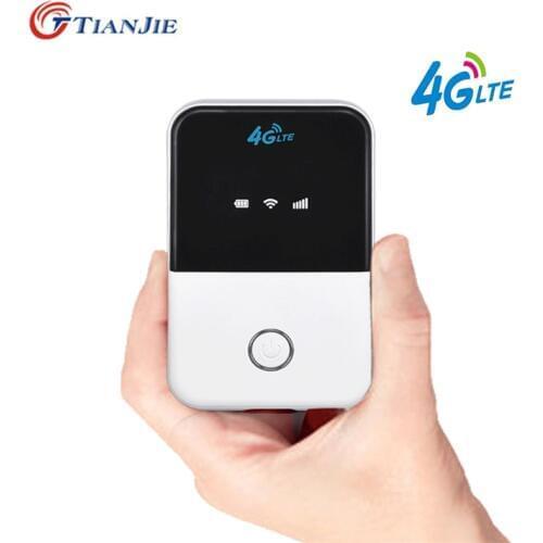 TIANJIE 150Mbps 3G/4G LTE wifi router CAT4 pocket роутер Broadband hotspot Wireless роутер wi fi router modem with sim card slot