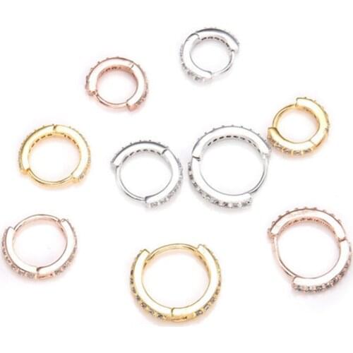 1PC Stainless Steel Septum Clicker Hoop Ring Nose Labret Ear Tragus Cartilage Daith Helix Earring Stud Body Piercing Jewelry