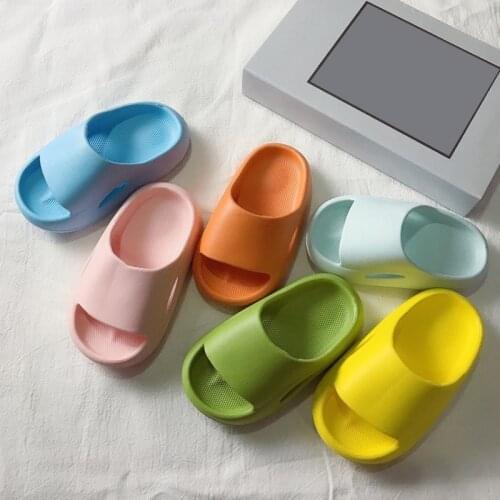 Bobora Slippers For Boy Girl Home Shoes Summer Toddler Flip Flops Soft Bottom Baby Indoor Slippers Beach Love Kids Shoes Family