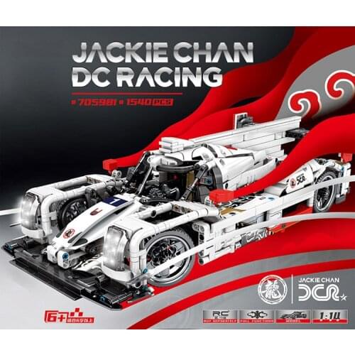 Technical Speed champion 2.4Ghz radio remote control China jackie chan DC racing team car build block No.1 vehicle brick rc toy