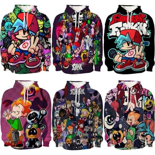 Moletom Friday Night Funkin Hoodies Harajuku Sweatshirt Fashion Long Sleeve Women Aesthetic Oversized Hoodie Men Unisex Pullover