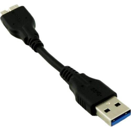 1pcs Short 10cm 5Gbps USB 3.0 A Male to Micro B Male Plug 10 Pin High Speed Adapter Converter Data Cable Cord Black