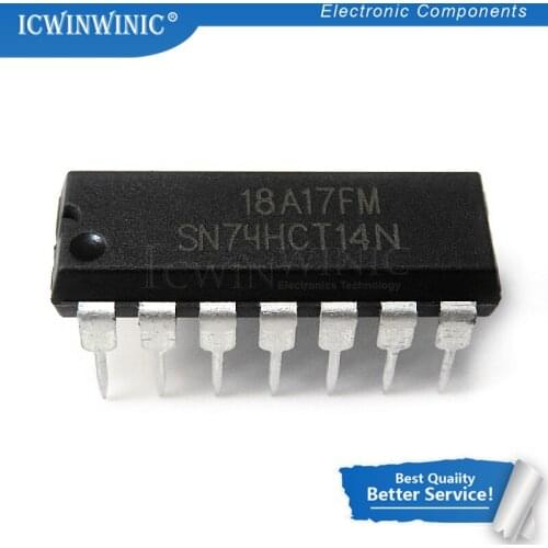 10PCS SN74HCT14N DIP14 SN74HCT14 74HCT14 DIP-14 74HCT14N DIP