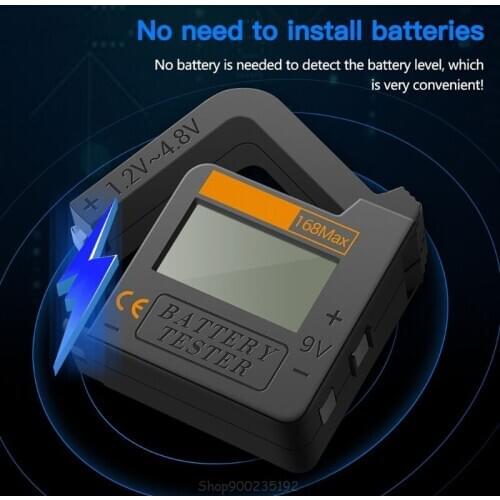 168Max Universal Digital Battery Capacity Tester for Lithium 18650 AA AAA 6F22 9V CR2032 Cell Button Battries Au 20 Dropship