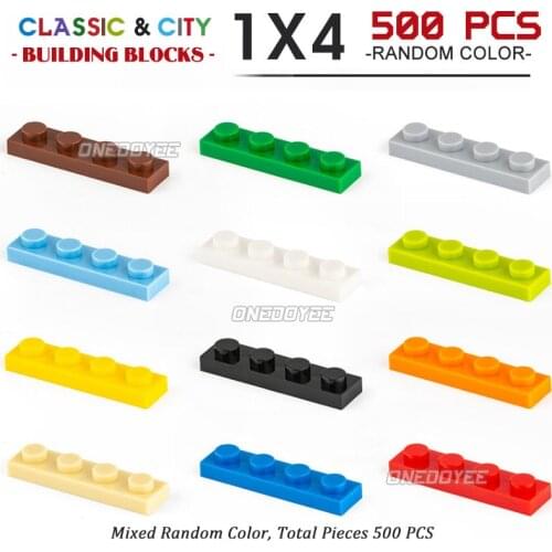 1x4 Small Particle Building Block Mixed Building Block Model Foundation Compatible DIY Classic Bricks Toys For Children Gifts