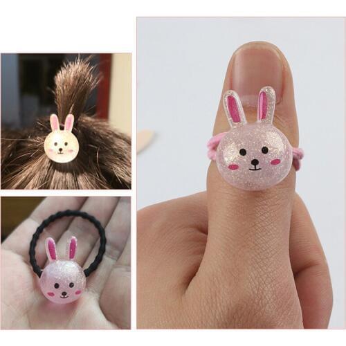 2 PCS Cartoon Cute Animal Princess Headwear Kids Headdress Children Hair Ropes Girls Hair Accessories Baby Elastic Hair Bands