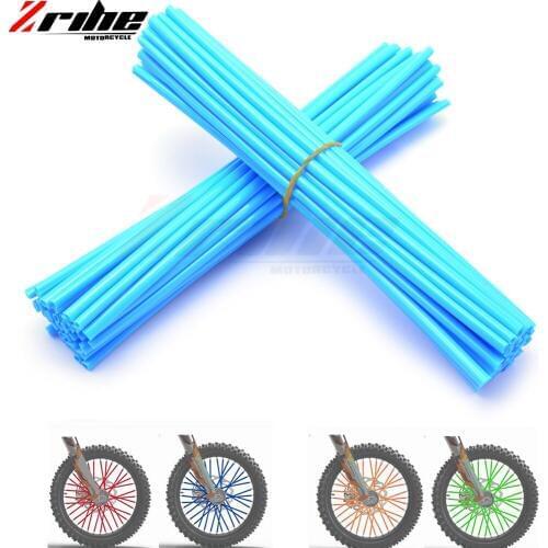 2018 Motorcycle Wheel Rim Spoke Skins Covers Wrap Decor Protector Kit for Kawasaki KX250F KX250 KX450F Yamaha Triumph Suzuki
