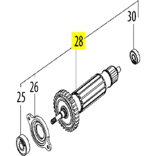220-240V Armature Rotor FOR METABO W650-100 W650-125 310013000
