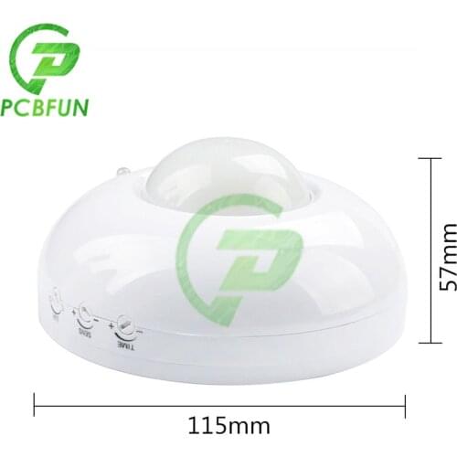 AC110V-240V 360 Degree PIR Infrared Motion Sensor 220V High Sensitivety Human Motion Sensor Switch for Home 3-2000LUX Adjustable