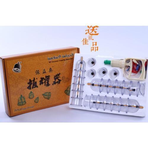 Acupuncture body massage vacuum Cupping device 24 pcs vacuum gas tank medical cupping massage