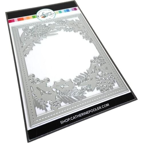 AliliArts Metal Cutting Dies Holly Framed Cover diy Scrapbooking Photo Album Decorative Embossing PaperCard Crafts Die 2020