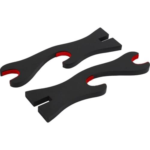 2 Tier Katana Samurai Sword Holder Black Bracket Hanger Red Cotton Display Stand