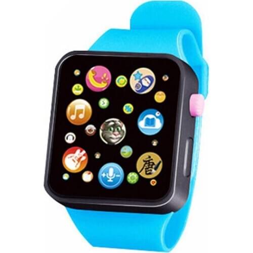 6 Color Toddler Childrens Rubber Digital Watch Analog Smart Watch Education Toy Touch Screen Simulated Watch