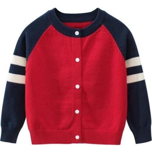 Children Sweaters New 2020 Spring Kids Boys Girls Long Sleeve Single-breasted Cardigan Coat Baby Knitwear 2-8Yrs Toddler Clothes
