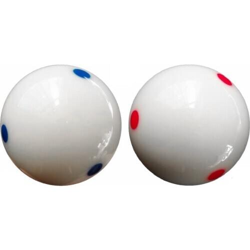 Cue Ball 57mm Standard American Billiard Resin Cue Ball Blue and Red Cue Ball for Billiards Training Competition Design