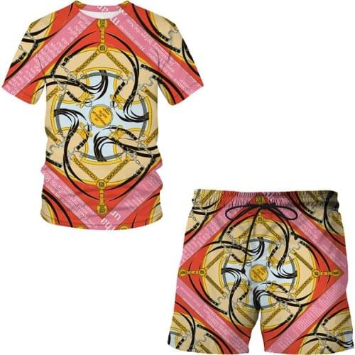 Boys Clothes Set Short Sleeve Luxury high end 3D T-Shirt +Pants Summer Man / woman Sports Suit Children Clothing Outfits Teen