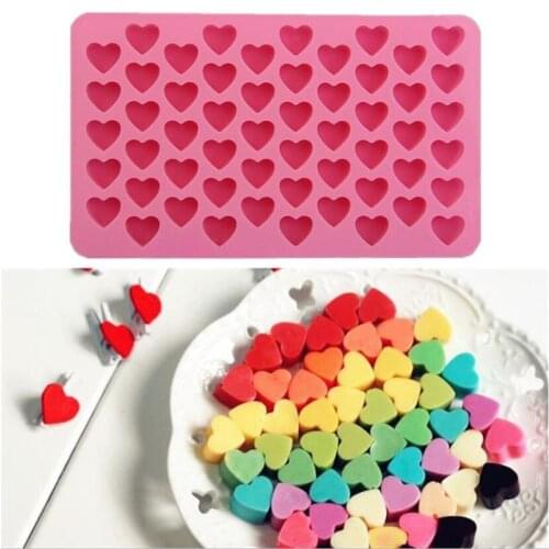 Mini Heart Mold Silicone Ice Cube Tray DIY Chocolate Fondant Mould 3D Pastry Jelly Cookies Baking Cake Decoration Tools