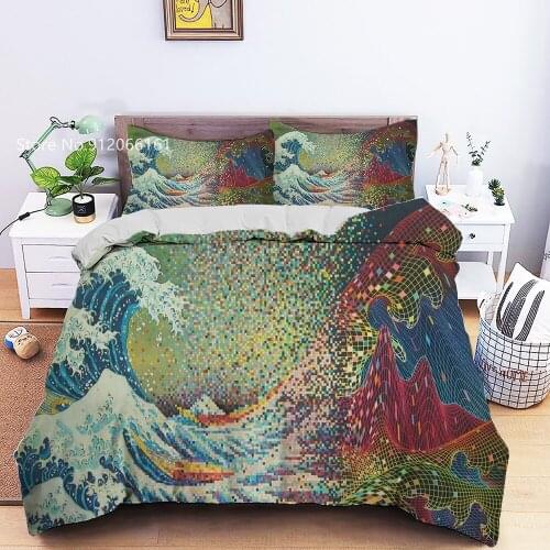 Fashion Magic Bedding Set Colorful Gorgeous Duvet Cover For Bedroom Home Textile Bed Cover Set 2/3 Pieces Room Soft Bedspread
