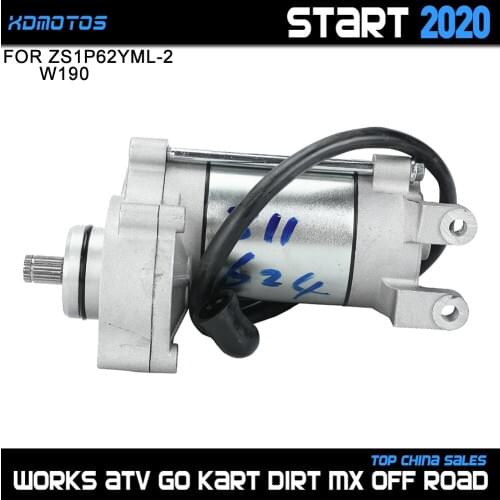 Motorcycle Electric Start Starter Motor For 62mm Bore ZongShen ZS 190cc Z190 W190 1P62YML-2 Engine Dirt Pit Bike Atv Quad Parts