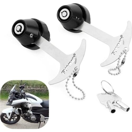 Motorcycle handlebar plug anti-theft helmet lock For Honda CBR600RR CB250 NC700X NC750X CBR300R VFR1200F VFR800 Goldwing GL1800