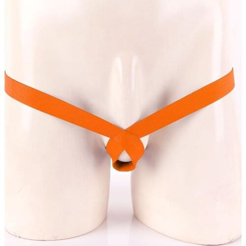 Mens Male Lingerie Panties Low Waist Thongs Briefs Jockstraps Penis Holes Sissy Hollow Out Open Butt Exotic Underwear Underpants